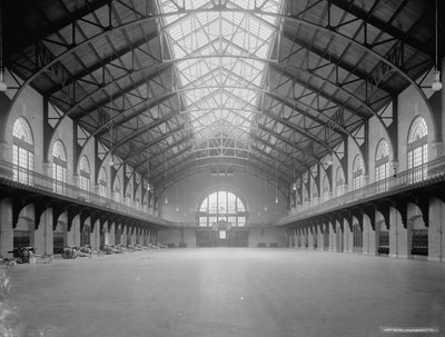 Interior of Armory, U.S. Naval Academy, Annapolis, Maryland by Detroit Publishing Co.